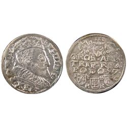Poland; 1597 3 Grossus, Sigismund III.  Well defined VF/EF example.Catalogue Value:  250