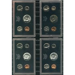 US Mint Products; Includes Clad & Silver Proof Sets 1968-1971, 1989-1995 & 1976 three coin set in pl