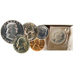 US 1953 Proof Like Box set.  Comes in original box with each coin in individual pliofilm.Catalogue V