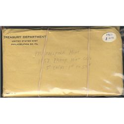 US 1956 Proof  Set & 1957.  Includes 3 x 1956 & 5 x 1957 all in original plifiofilm holders.Catalogu