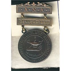 US 1963 American Numismatic Association Medal.Catalogue Value:  BID