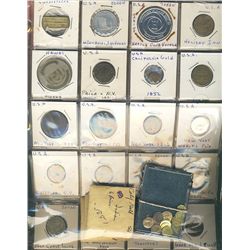US Token Lot.  Small lot of mainly US transportation tokens & trade tokens along with a small assort