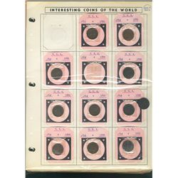 US Cent Collection 1880 to 1955.  Lot includes Indian Head & Lincoln Wheat cent issues VG to UNC.  N