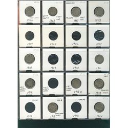US 1883 5¢ to 2012 incomplete Date Set.  Includes 168+ pcs from VG tu Proof.    No key issues.  Cata