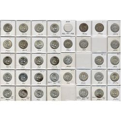 US 1900 50¢ to 2012 incomplete Date Set.  Lot includes 90 pcs from Goof to Proof.  A nice selection 