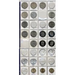 US 1878S $1 to 2012D incomplete Date Set. Lot includes Morgan's(6), Peace Dollars(10), Silver Eagles