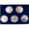 Image 1 : US Peace Dollar Collection, includes 1922D, 1923D, 1923S, 1924 & 1925 all EF, lightly polished.  Lot