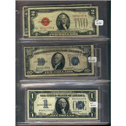 US Banknote Small size collection 1934 to 2009. Includes 49 issues $1 to $20.  1934 $5 Hawaii note i