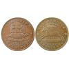 Image 1 : US Hard Times Token, 1837 Executive Experiment issue.  Depicts 'Tortoise and Jack Ass' U.S. Privatel