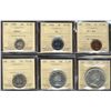 Image 1 : RCM Lot.  1954 Proof Like Set.  Includes all PL66 coins with exception of 5¢ PL65.  10¢ comes with C
