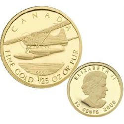 RCM Lot; Includes 2009 1/25 oz Gold Havilland Coin.  Comes in original Red box.Catalogue Value:  140