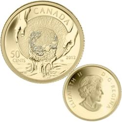 RCM Lot; Includes 2012 1/25 oz Gold Caribou Coin.  Comes in original Red box.Catalogue Value:  140