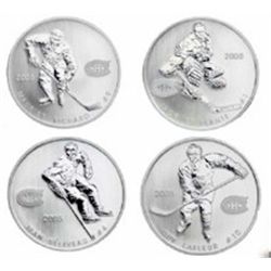 RCM Lot; Includes 2005 Canadian Hockey Legends Set Sterling Silver 4 coins set.Catalogue Value:  110