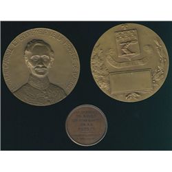 Medals, lot of 3 pcs including 1924, 1929 Lieutenant-Governor of Quebec medals & 1792 -1845 Habitant
