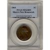 Image 1 : N.B. 1864 1¢ Short 6 PCGS MS63BN.Catalogue Value:  350