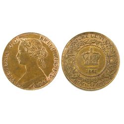 N.S. 1861 1¢ PCGS MS64RB.  Attractive lustrous rims.Catalogue Value:  900