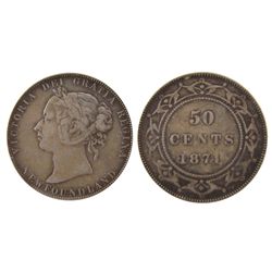 Nfld 1874 50¢ PCGS VF30.Catalogue Value:  450