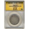 Image 1 : Nfld 1888 50¢ ANACS VF30 Details.  Designated as cleaned.Catalogue Value:  900