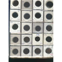 Canadian Decimal Lot.  Includes 1859 1¢ to 1995(100) & 1907 5¢ to 1997(55).    Assorted lot of mainl