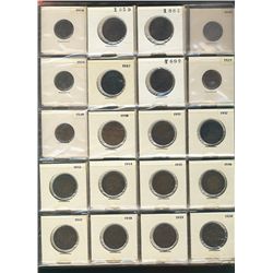 Canadian Decimal Lot.  Includes 1859 1¢ to 2004(103), 1917 5¢ to 2000(79), 1870 10¢ to 2004(58) & 19