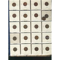 Canadian Decimal Lot.  Includes 1859 1¢ to 1991(54), 1914 5¢ to 1990(59), 1910 10¢ to 1990(39), 1881