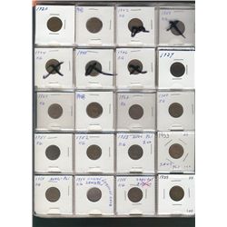 Canadian Decimal Lot. Includes 1920 1¢ to 2009(70), 1940 5¢ to 2011(69) & 1968 10¢ to 2010(47).  Ass