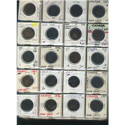 1858 1¢ - 2012 Collection.  Incomplete date set which includes several key issues, 1858, 1891 SDLL, 