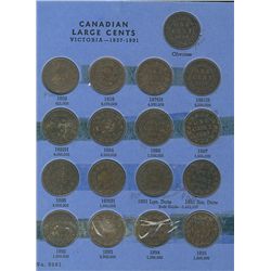 1858 1¢ to 1920 Set.  Comes in Blue Whitman holder, with all dates included except 1891 SDSL,  Good 