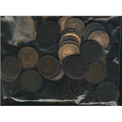 1859 1¢ to 1901.  Lot of 122 Victorian pcs VG to EF.  No key issues with some problem coins.Catalogu