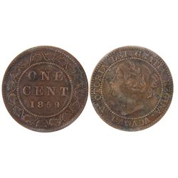 1859 1¢ DP N#1 ICCS EF40.  A better variety.Catalogue Value:  800