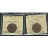 Image 1 : 1876H 1¢ & 1911 ICCS MS63RB.  Lot of 2 coins.Catalogue Value:  200
