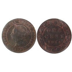 1884 1¢ Obv 2 ICCS MS64RB.Catalogue Value:  550