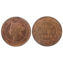 1888 1¢ ICCS MS64RD. Razor sharp colour with mirror finish.Catalogue Value:  400