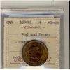 Image 1 : 1890H 1¢ ICCS MS63RB.Catalogue Value:  300