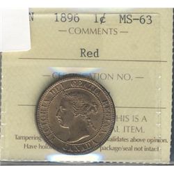 1896 1¢ ICCS MS-63RD.Catalogue Value:  225