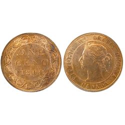 1898H 1¢ ICCS MS64RD.   Lustrous 90% red.Catalogue Value:  800
