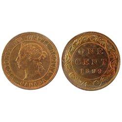 1899 1¢ ICCS MS64RD.  Gem 90% red with light tones of green.Catalogue Value:  340