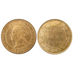 1899 1¢ ICCS MS65RD.  Gem BU issue. 100% red and lustrous.Catalogue Value:  400