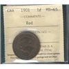Image 1 : 1901 1¢ ICCS MS65RD.  Intense wine red.Catalogue Value:  900