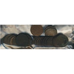 1902 1¢ to 1910.  Lot of 31 Edward VII pcs VF to EF.  No key issues.Catalogue Value:  300