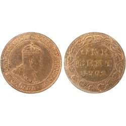 1908 1¢ ICCS MS-65, RED.Catalogue Value:  900