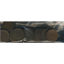 1911 1¢ to 1920.  Lot of 38 George V pcs VF to EF.  No key issues.Catalogue Value:  200