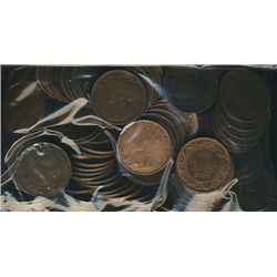 1911 1¢ to 1920.  Lot of 250 George V pcs VG to VF.  No key issues, some with problems.Catalogue Val