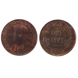 1923 1¢ PCGS MS64RB.  Nice lustrous key date.Catalogue Value:  2500