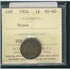 Image 1 : 1924 1¢ ICCS MS60BN.Catalogue Value:  150