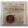Image 1 : 1959 1¢ ICCS PL66 Ultra Heavy Cameo.Catalogue Value:  450