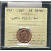 Image 1 : 1965 1¢ LgBds Ptd 5 ICCS MS64RD.Catalogue Value:  100