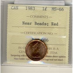 1983 1¢ Nr Bds ICCS MS66RD.Catalogue Value:  240