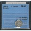 Image 1 : 1881H 5¢ CCCS EF45.Catalogue Value:  180