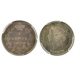 1883H 5¢ PCGS MS63, a lovely example with nice eye appeal.  Rare date.Catalogue Value:  4000